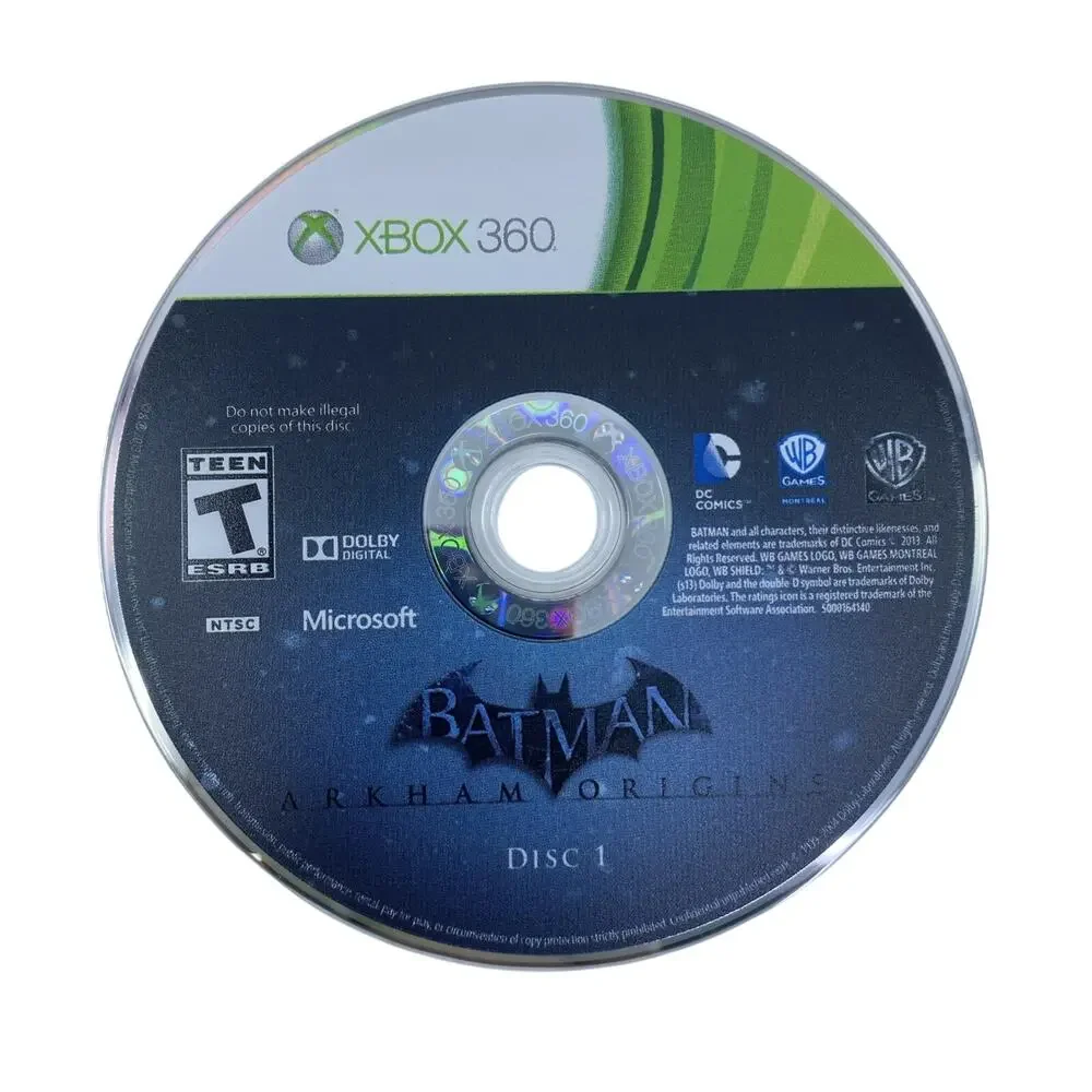 Batman Arkham Origins CIB & Arkham City Xbox 360 Game Lot Complete Tested